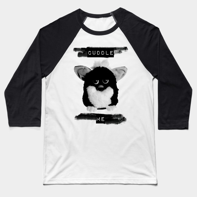 Furby Cuddle Me Baseball T-Shirt by FruitBatClothing